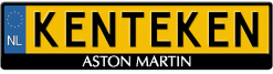 Aston Martin logo kentekenplaathouder