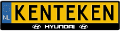Hyundai 3d kentekenplaathouder