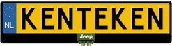 Jeep Logo kentekenplaathouder