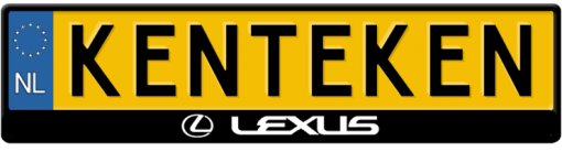Lexus 3D kentekenplaathouder