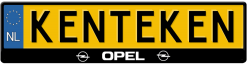 Opel kentekenplaathouder