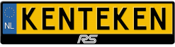 RS Ford Focus logo kentekenplaathouder