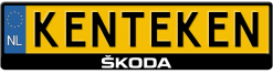 Skoda logo kentekenplaathouder