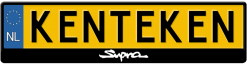Toyota Supra logo kentekenplaathouder